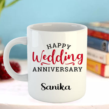 Chillaao Happy Wedding anniversary White Mug