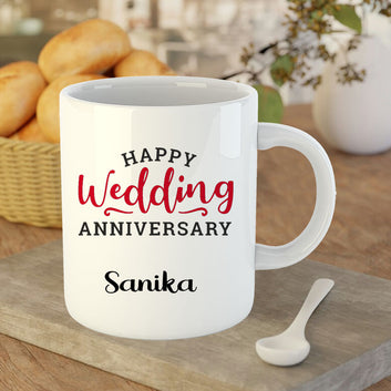 Chillaao Happy Wedding anniversary White Mug