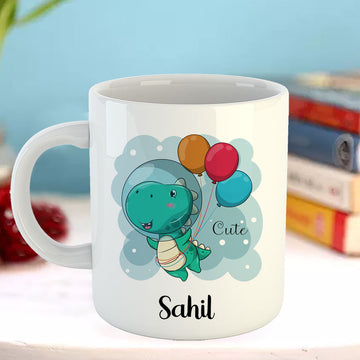 Chillaao Cute Dion Personalised  White Mug