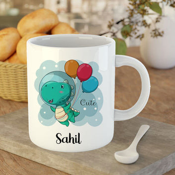 Chillaao Cute Dion Personalised  White Mug