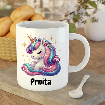 Chillaao Cute Unicorn in Sleep Personalised  Mug