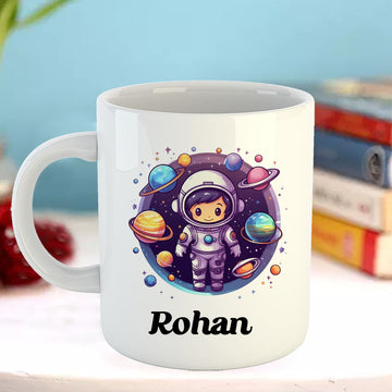 Chillaao Astronaut cartoon White Mug
