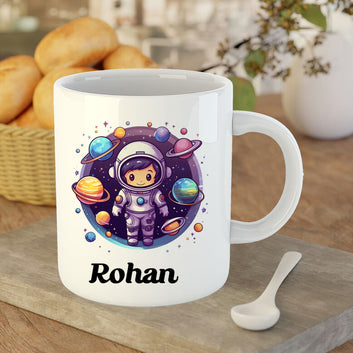 Chillaao Astronaut cartoon White Mug