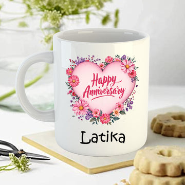 Chillaao Happy Wedding anniversary White Mug