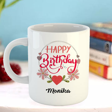 Chillaao Cute Panda on Stump White Mug