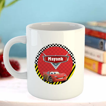 Chillaao Personalised  Car Theme  White Mug