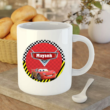 Chillaao Personalised  Car Theme  White Mug