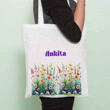 Chillaao Flourish, Colors, Personalised Tote Bag