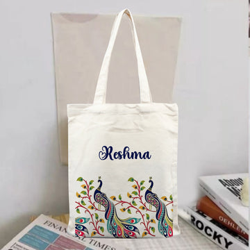 Chillaao Beautiful Logotype Realistic Bird Personalised Tote Bag