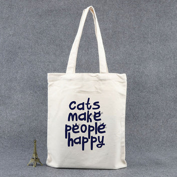 Chillaao-Cat Makes People Happy Tote Bag