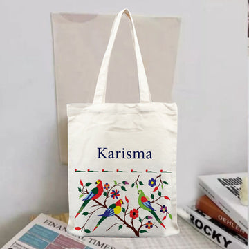 Chillaao Personalised Different color of birds Tote Bag