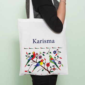 Chillaao Personalised Different color of birds Tote Bag