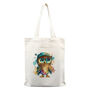 Chillaao- Colourful Owl Tote Bag