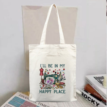 Chillaao I'll Be In My Happy Place Tote Bag