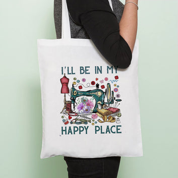 Chillaao I'll Be In My Happy Place Tote Bag