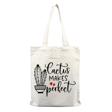 Chillaao cactus makes perfect tote bag