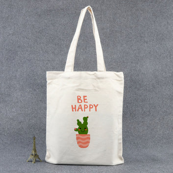 Chillaao  be happy tote bag