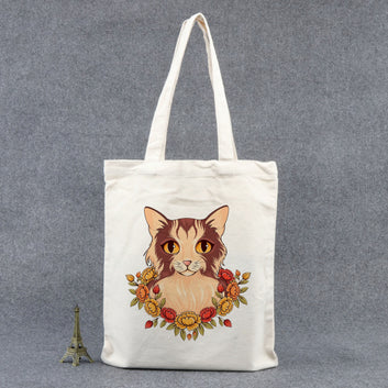 Chillaao innocent cat  tote bag