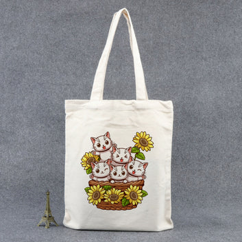 Chillaao playing kitten bunch  tote bag