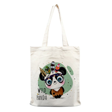 Chillaao wild panda  tote bag