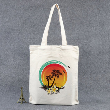 Chillaao sunset on beach tote bag