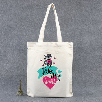 Chillaao Take my heart tote bag
