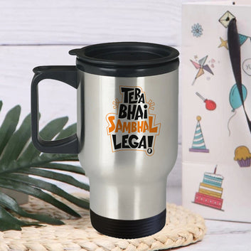 Chillaao tera bhai sambhal lega Travel Mug