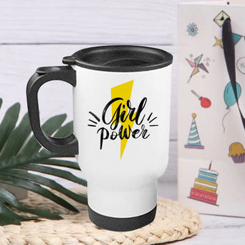 Chillaao Girls Power Steel Travel Mug