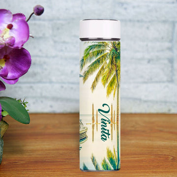 Chillaao Palm Tree Temperature Bottle White