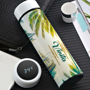Chillaao Palm Tree Temperature Bottle White