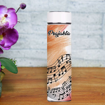 Chillaao Music Pattern Temperature Bottle White