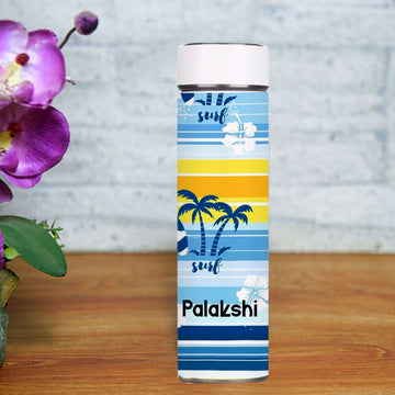 Chillaao Beach Pattern Temperature Bottle White