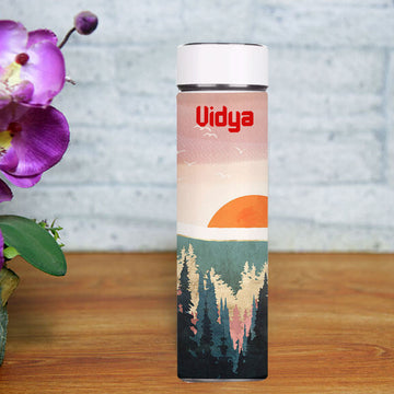 Chillaao Sunset Lake Tapestry Temperature Bottle White