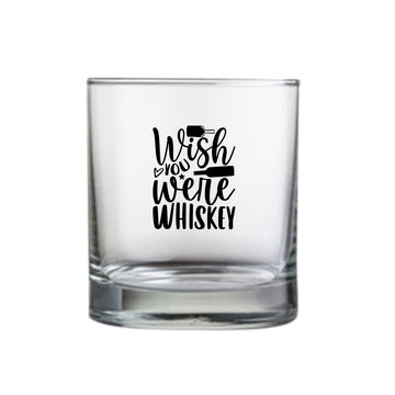 Whiskey Glasses with Design - Wish you Were Whiskey