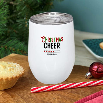 Chillaao Christmas cheer loading  Wine Mug