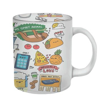 Chillaao My Spirit Animal Glass Mug