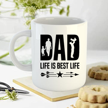 Chillaao Dad Life Is Best Life Coffee Mug