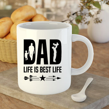Chillaao Dad Life Is Best Life Coffee Mug