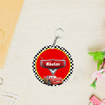 Chillaao MDF Car Theme keychain (Set Of 2)