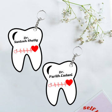 Chillaao MDF Dental keychain ( Set Of 2 )