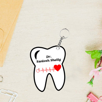 Chillaao MDF Dental keychain ( Set Of 2 )