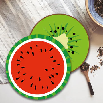 Chillaao Fruit Round Fridge Magnets ( Set Of 4 )