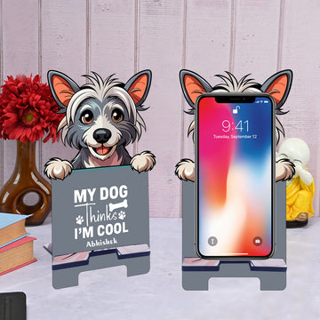 Chillaao Personalised Cute Dog Mobile Stand