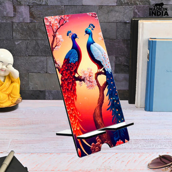 Chillaao Couple  Peacock Mobile Stand