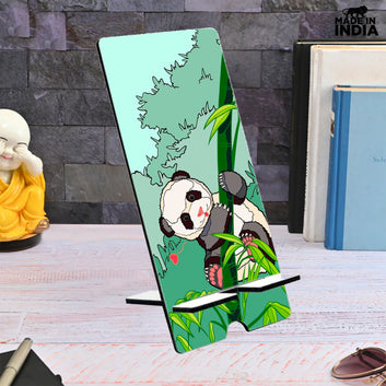 Chillaao Panda Of Bamboo Tree  Mobile Stand