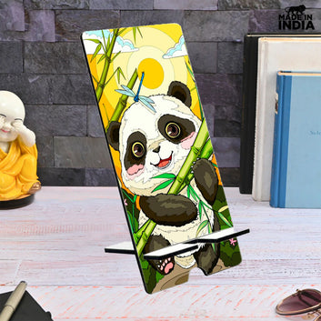 Chillaao Sunset Bamboo Tree Panda Mobile Stand