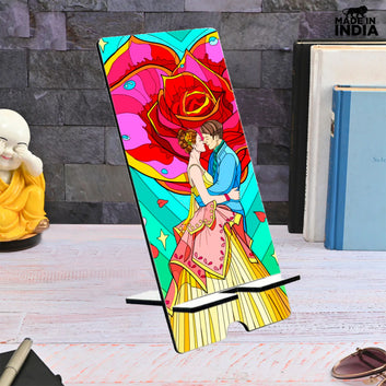Chillaao Cute Copule Love Mobile Stand