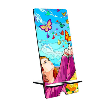 Chillaao BUTTERFLY GIRL Mobile Stand