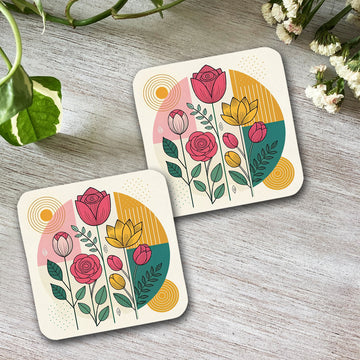 Chillaao  Digital art Square Coaster ( Set Of 4 )