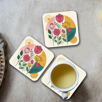 Chillaao  Digital art Square Coaster ( Set Of 4 )